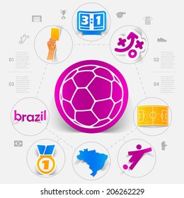 football, soccer infographic