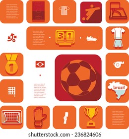 football, soccer infographic