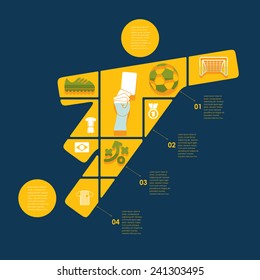 football, soccer infographic