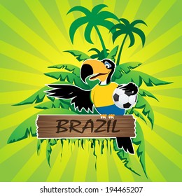 Football or soccer invitation, Football Mascot Characters. Vector Illustration Eps. 10 