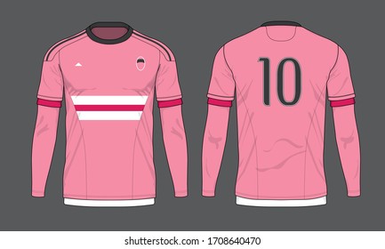 Football soccer jersey design template set vector