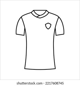 Football Or Soccer Jersey Icon. Vector Illustration On White Background