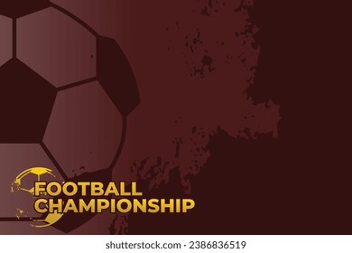 Football Soccer League Championship Background Vector for Poster and Flyer