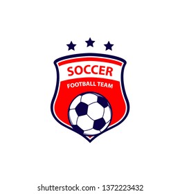 Football and soccer logo design template