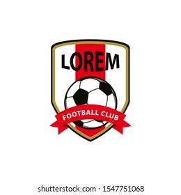 Football and soccer logo design template