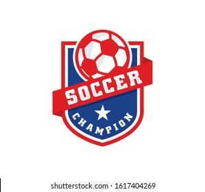 Football Soccer Logo Inspiration, Emblem Football Logo Design