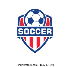 Football Soccer Logo Inspiration, Emblem Football Logo Design