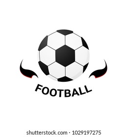 Football Soccer Logo Isolated On White Background. Vector