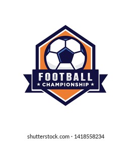 Football soccer logo template vector illustration