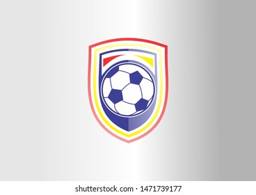 football soccer logo template vector.