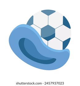 Ilustración vectorial de Elementos de fútbol o partido de fútbol. Marcador, uniforme, silbato, tarjetas de penalización, balón de fútbol, cronómetro aislado sobre fondo blanco. Concepto deportivo