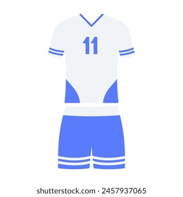 Ilustración vectorial de Elementos de fútbol o partido de fútbol. Marcador, uniforme, silbato, tarjetas de penalización, balón de fútbol, cronómetro aislado sobre fondo blanco. Concepto deportivo