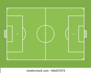 Football Soccer Pitch Design Can Be Stock Vector (Royalty Free ...