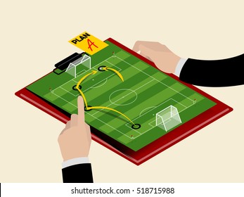 football soccer planning design concept