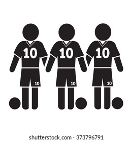 Football Soccer Player Icon Illustration design