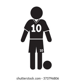 Football Soccer Player Icon Illustration design
