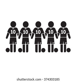 Football Soccer Player Icon Illustration design
