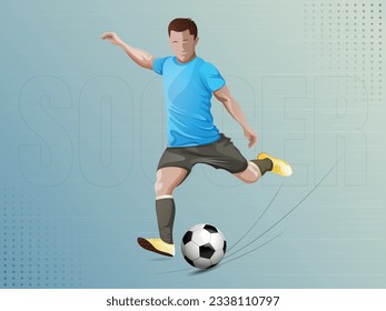 football soccer player man in action