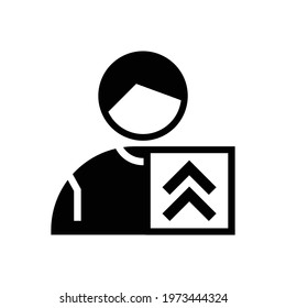 Football or Soccer Player Out Vector icon in Glyph Style. The soccer player icon is the player who has dropped out of the match. Vector illustration icons can be used for apps, websites, or logo