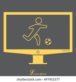 football (soccer) player silhouette with ball isolated