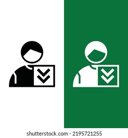 Football or Soccer Player in Vector icon in Glyph Style. The soccer player icon is the player entering the match. Vector illustration icons can be used for apps, websites, or part of logo.