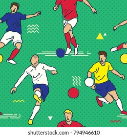 football or soccer players
