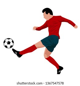 football and soccer players vector illustration