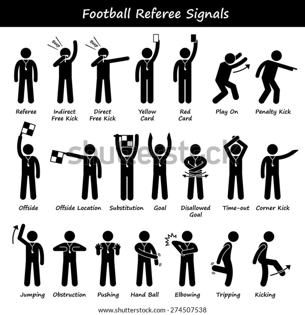 football referee signals