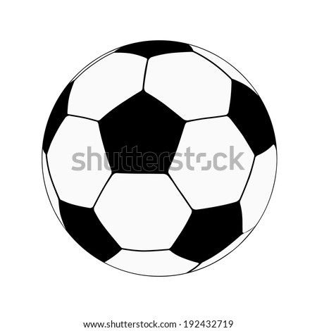 Football Soccer schematic ball, Vector illustration.