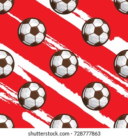 football and soccer seamless pattern