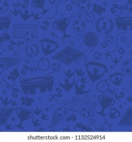 Football, Soccer seamless pattern vector