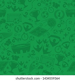 Football, Soccer seamless pattern vector