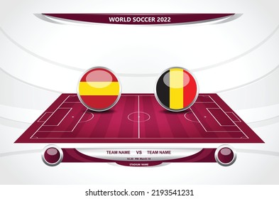 Football or soccer with set of infographic elements. Football playing field. Sport Game. Sport Cup. Vector illustration.