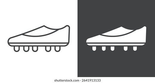 football soccer shoes icon symbol illustration logo