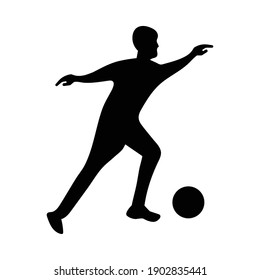 Football, Soccer Silhouette Vector Design Illustration