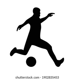 Football, Soccer Silhouette Vector Design Illustration