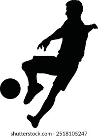 Football, Soccer Silhouette Vector Design Illustration 2025