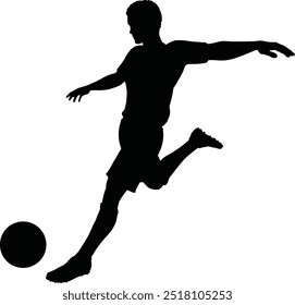 Football, Soccer Silhouette Vector Design Illustration 2025