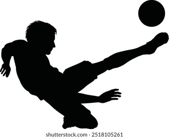 Football, Soccer Silhouette Vector Design Illustration 2025