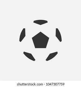 Football or soccer. Simple vector icon