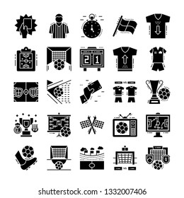Football and Soccer Solid Vectors Pack 