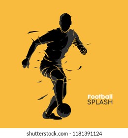 football soccer splash silhouette