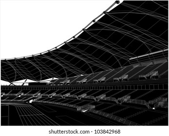 Football Soccer Stadium Vector 16