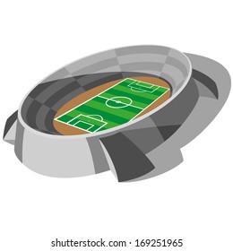 Football Soccer Stadium Vector