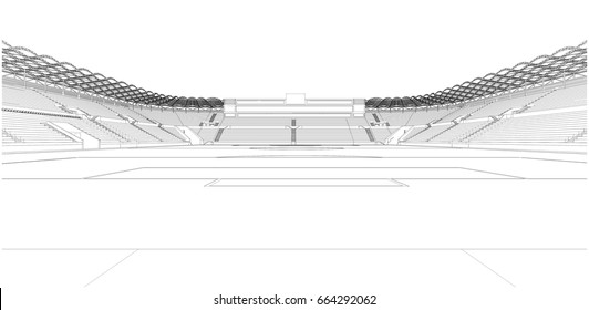 Football Soccer Stadium Vector 28