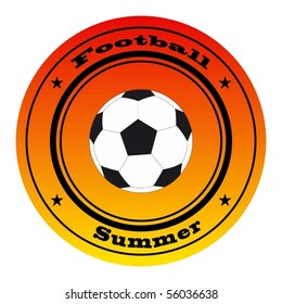 Football Soccer stamp VECTOR