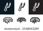 Football soccer team icons. San Antonio Spurs logo icons.eps
