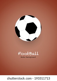 Football (soccer) in vector for background.