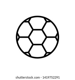 football soccer vector line icon