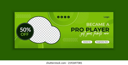 Football Social Media Post And Web Banner Template